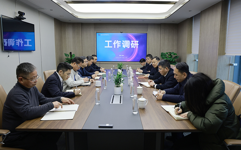 杭钢集团党委书记、董事长章建成来冶金物资开展工作调研